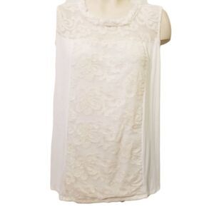 Petrol Embroidered Lace Blouse Size XL